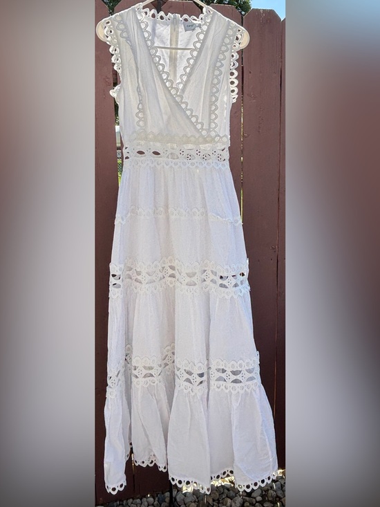 Choklate Paris Dresses & Skirts - Choklate Paris Ellie long dress in openwork cotton